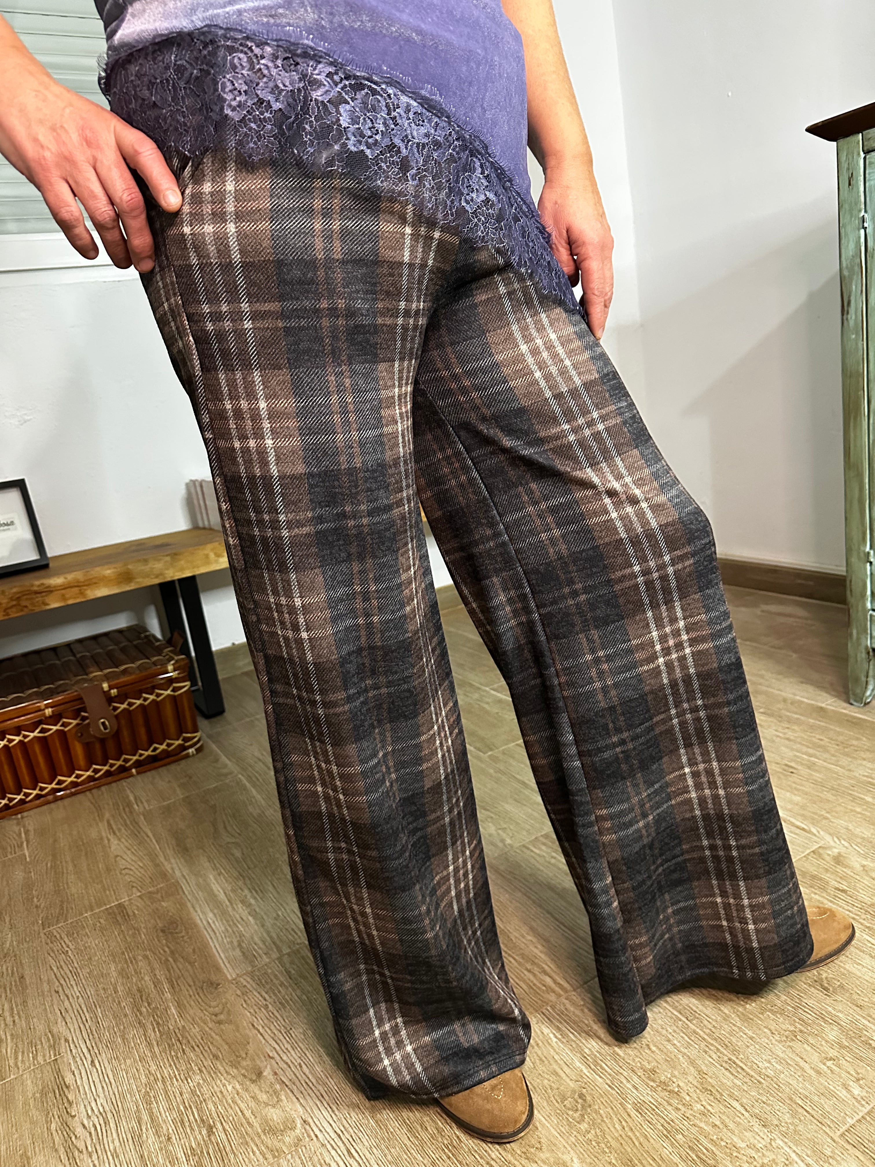 PANTALÓN CUADROS AZUL