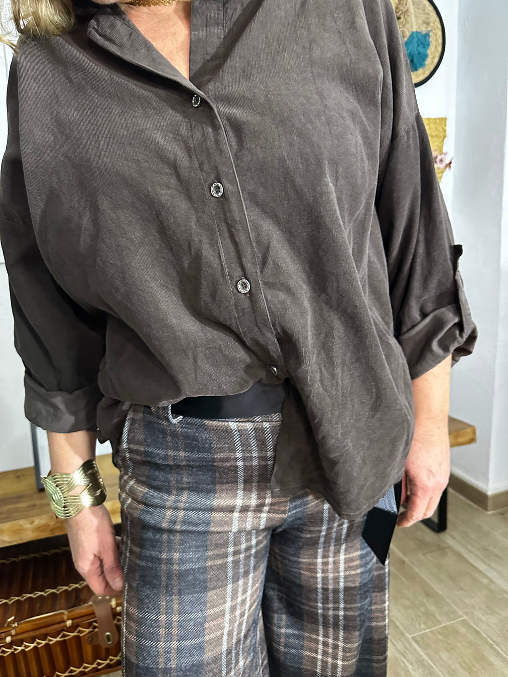 BLUSA FLUIDA CHOCOLATE