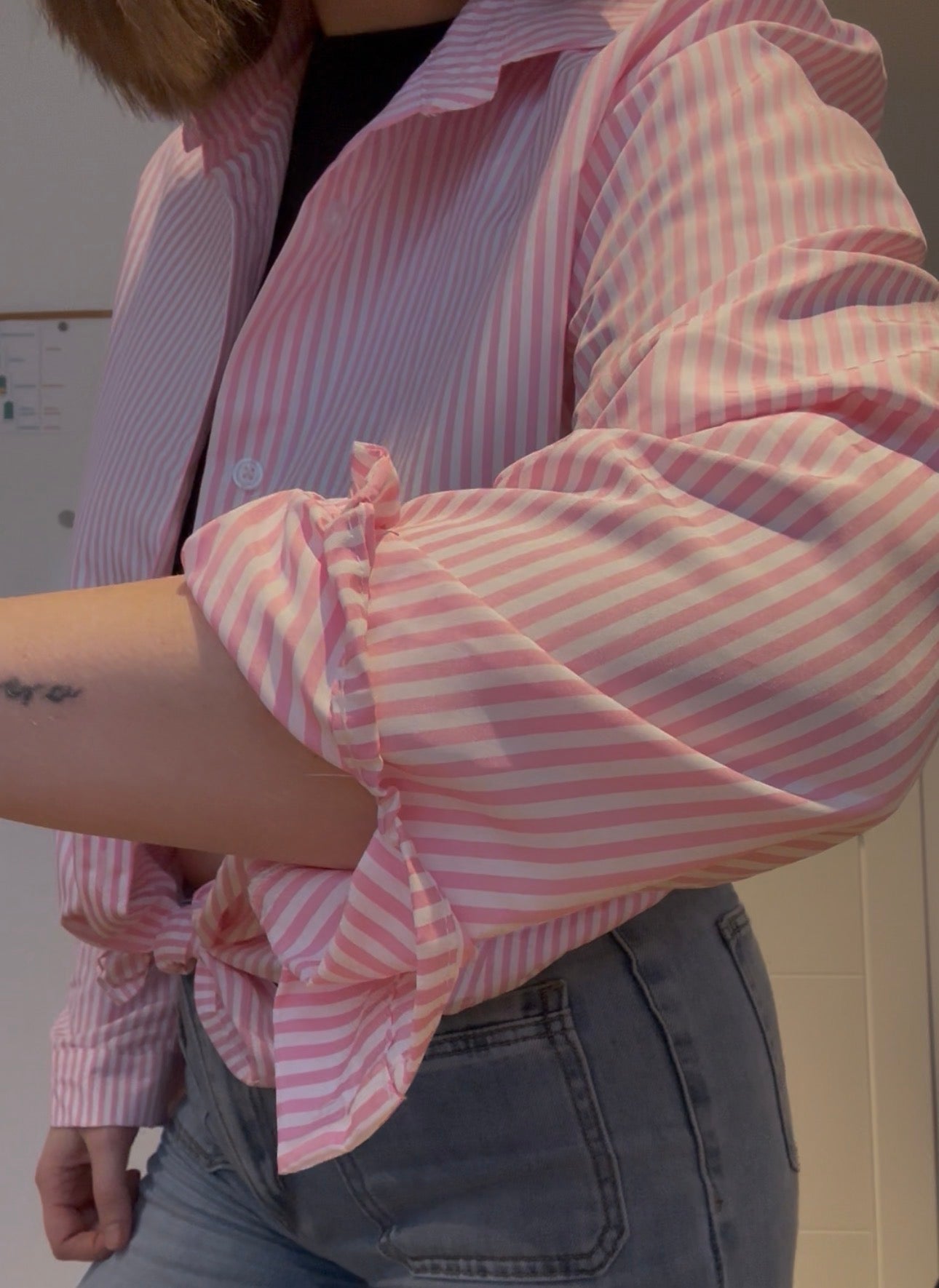Camisa rayas rosa