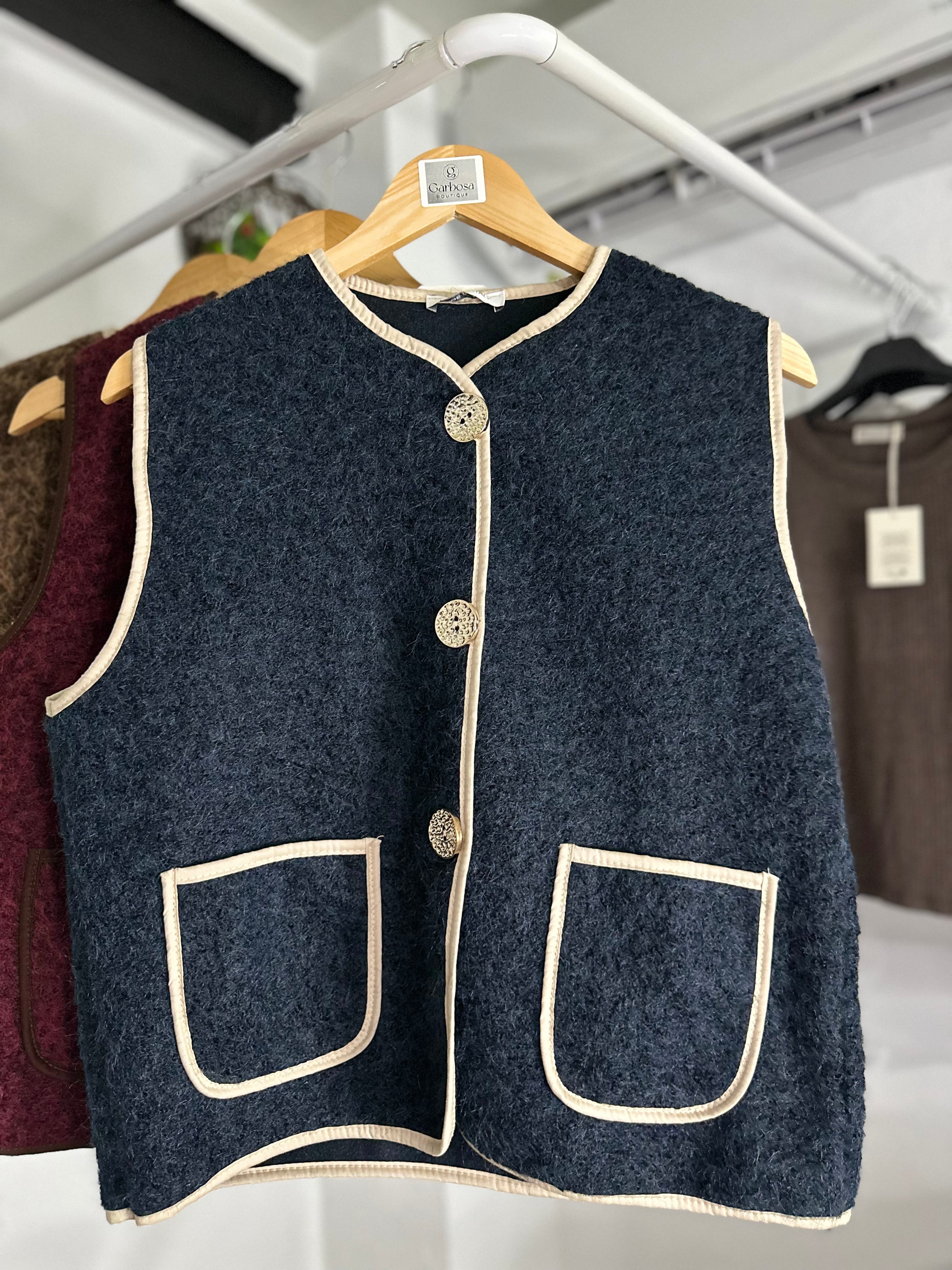 CHALECO BORREGUITO AZUL