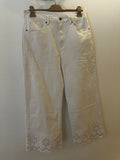 Pantalón troquelado blanco