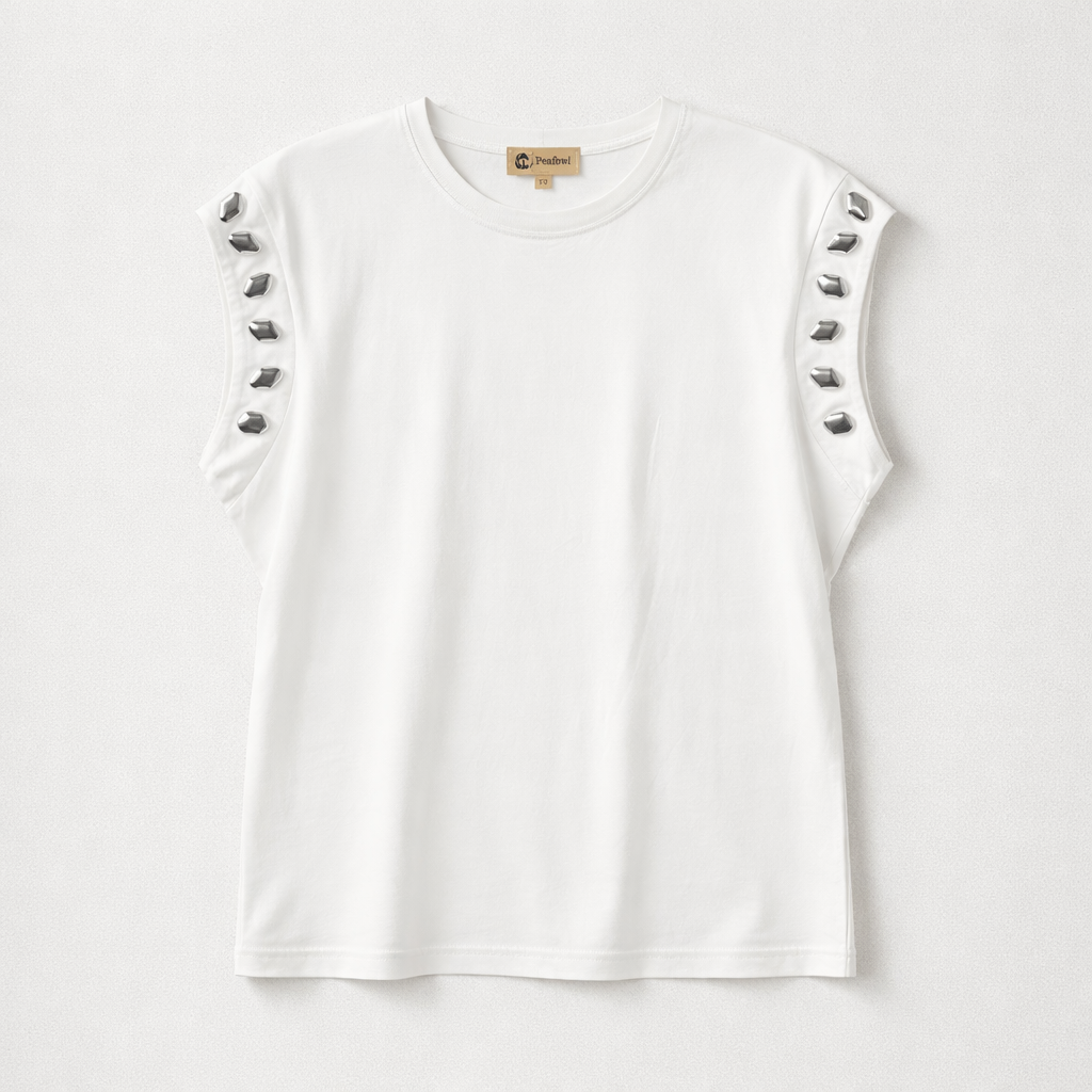 Camiseta detalle plata