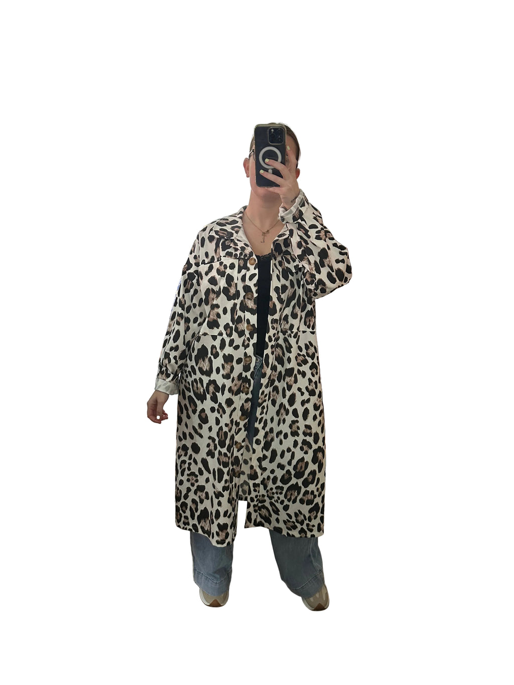 Vestido camisero leopardo