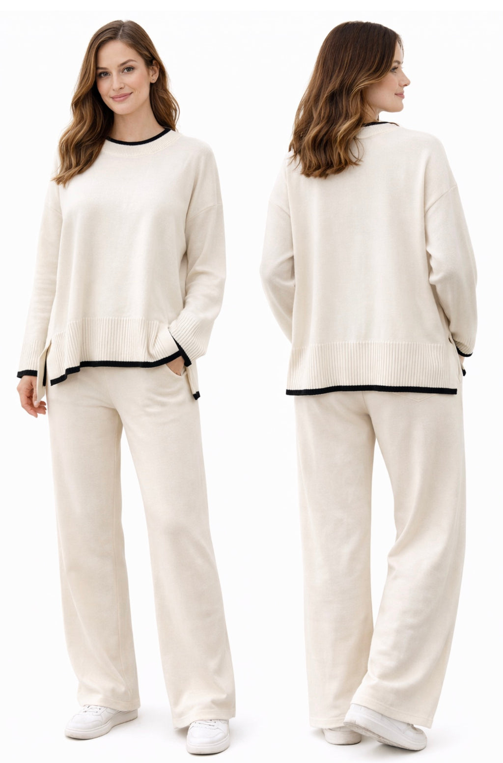 Chandal punto beige