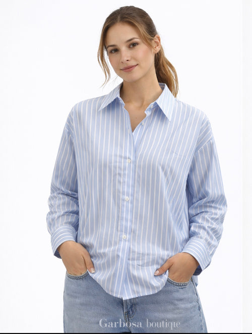 Camisa rayas azul