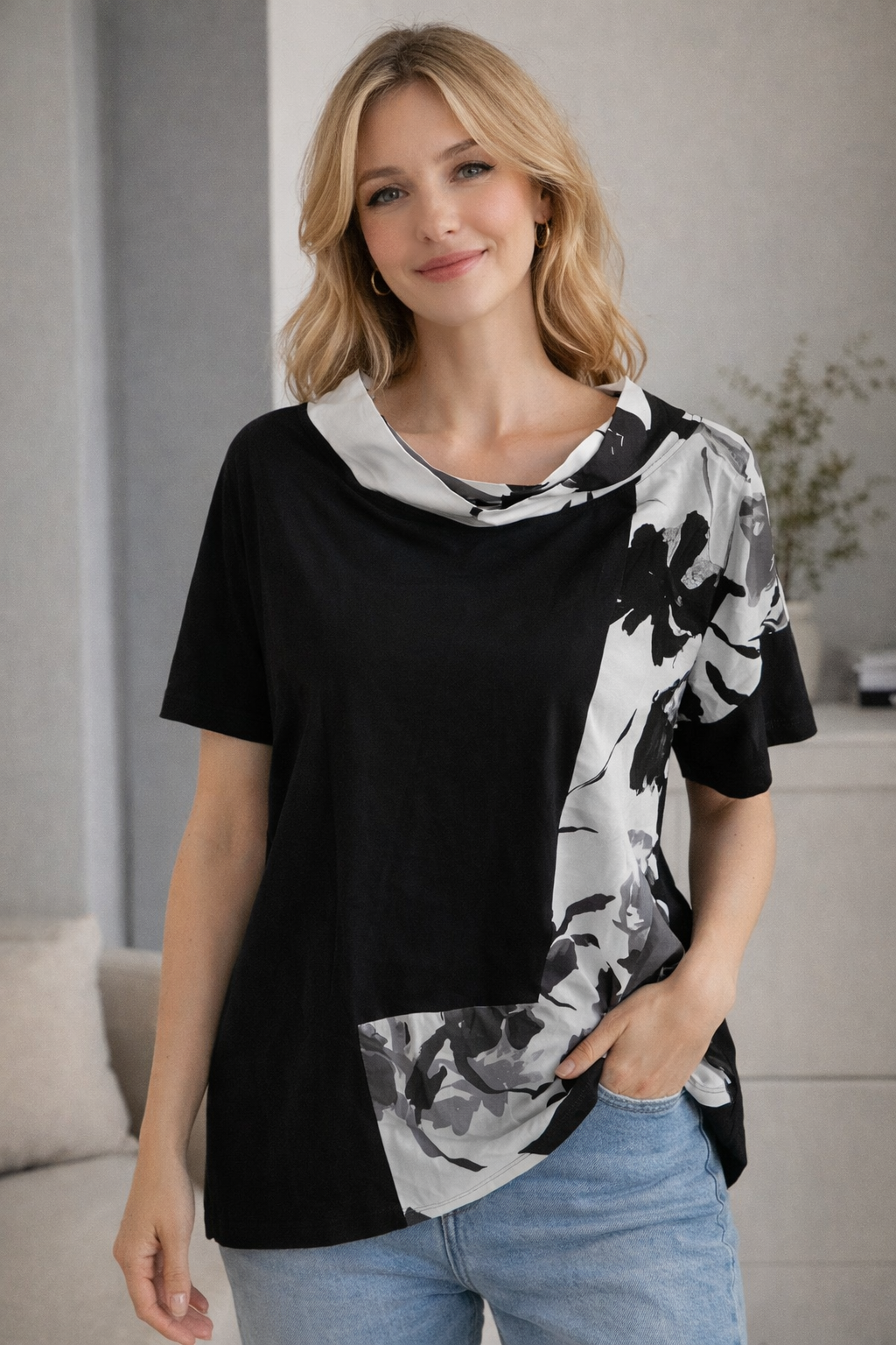 Camisa combinada