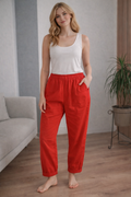 Pantalón baggy granate