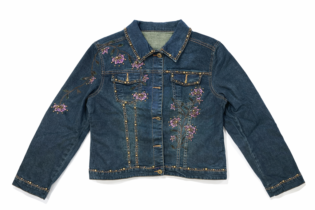 Chaqueta vaquera bordada