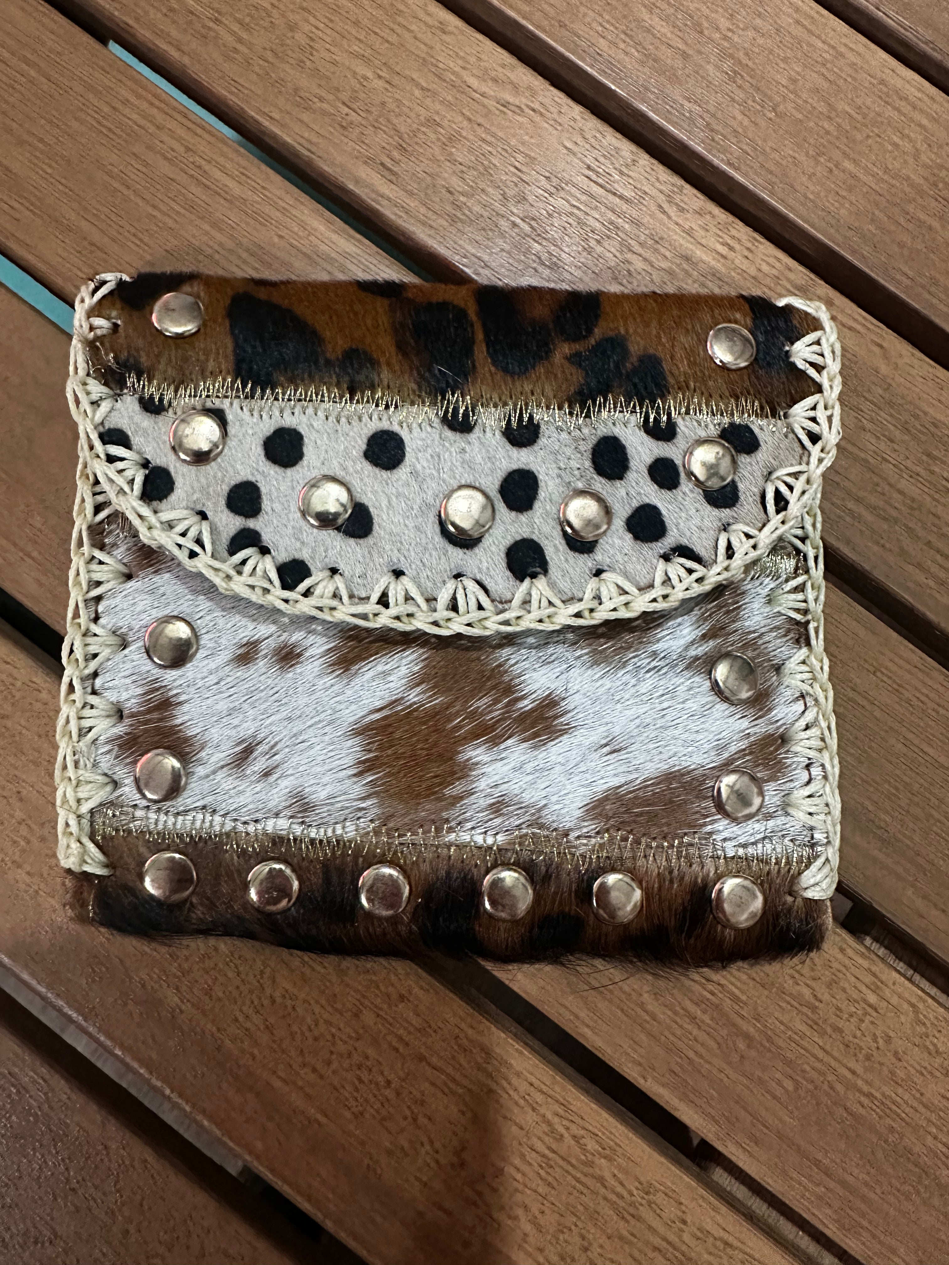 Cartera estilo vaca