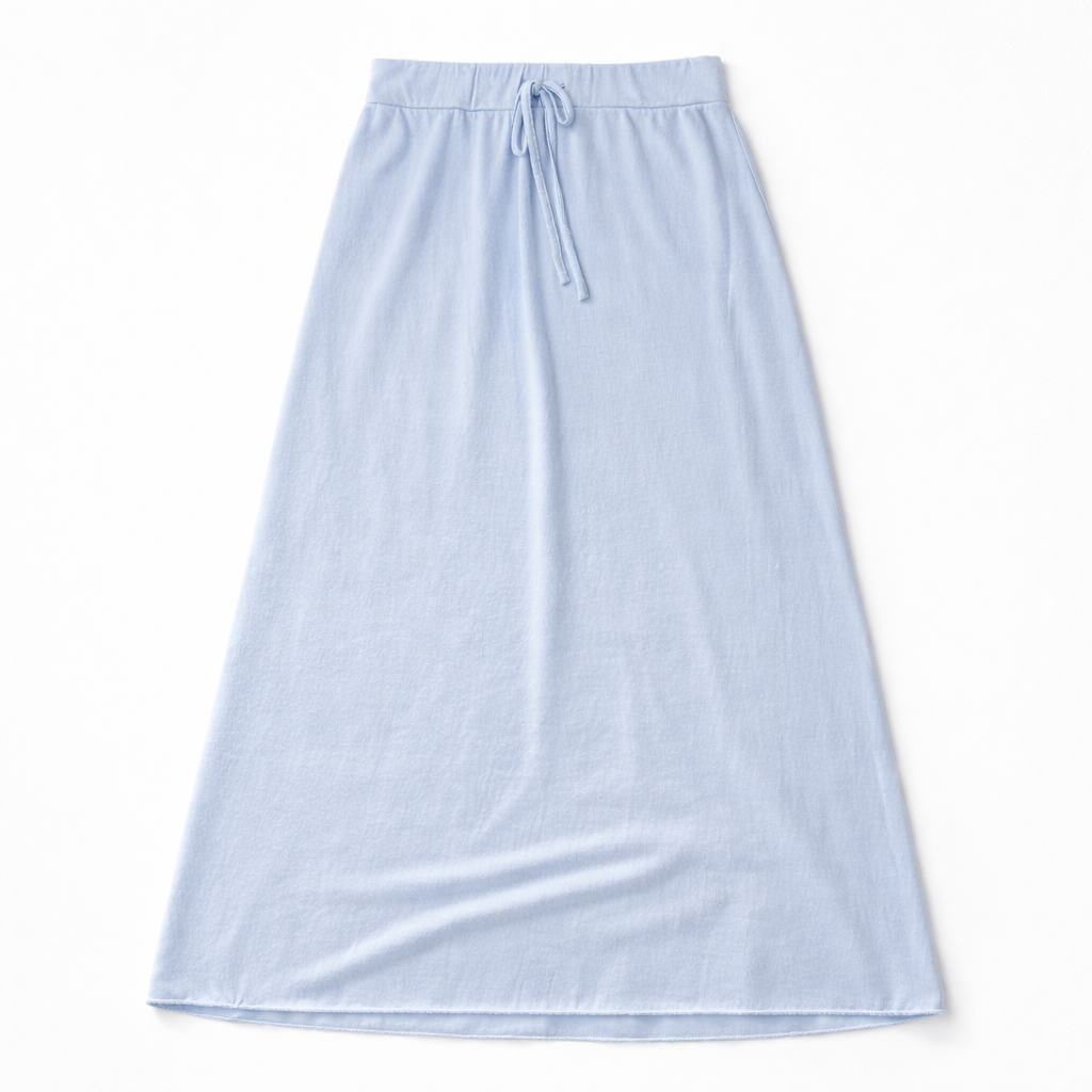 Falda de punto dos colores