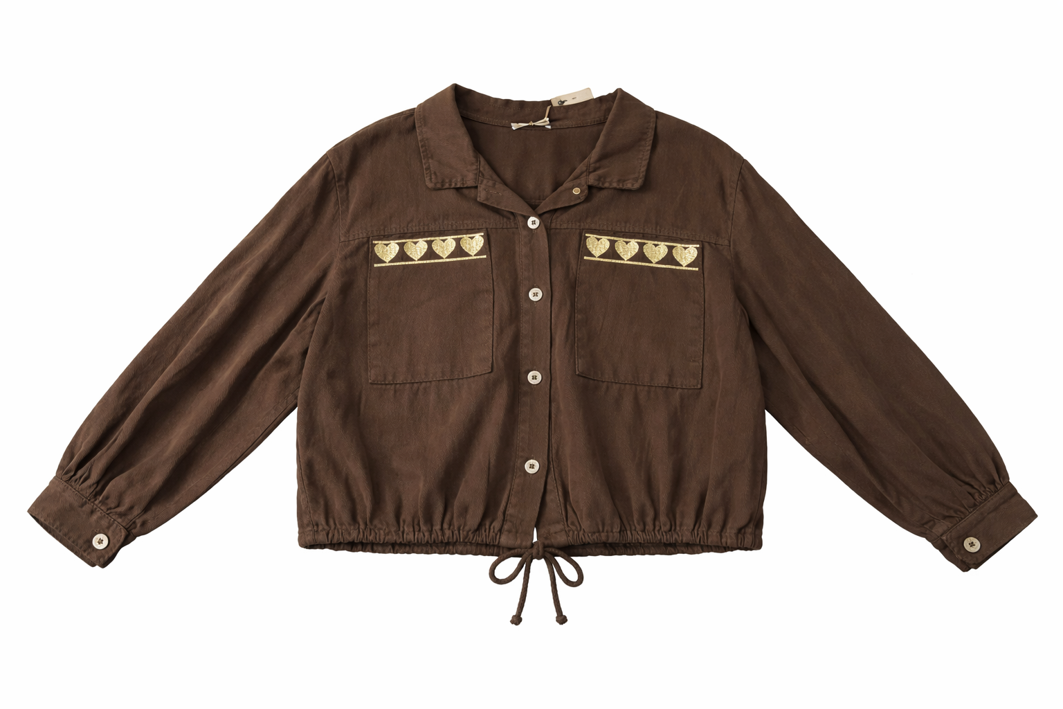 Chaqueta vaquera bomber choco