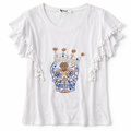 Camiseta Calavera con borlas