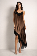 Vestido lencero asimétrico