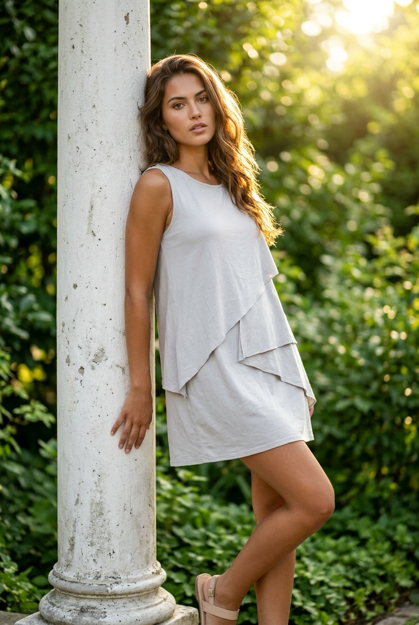 Vestido volantes