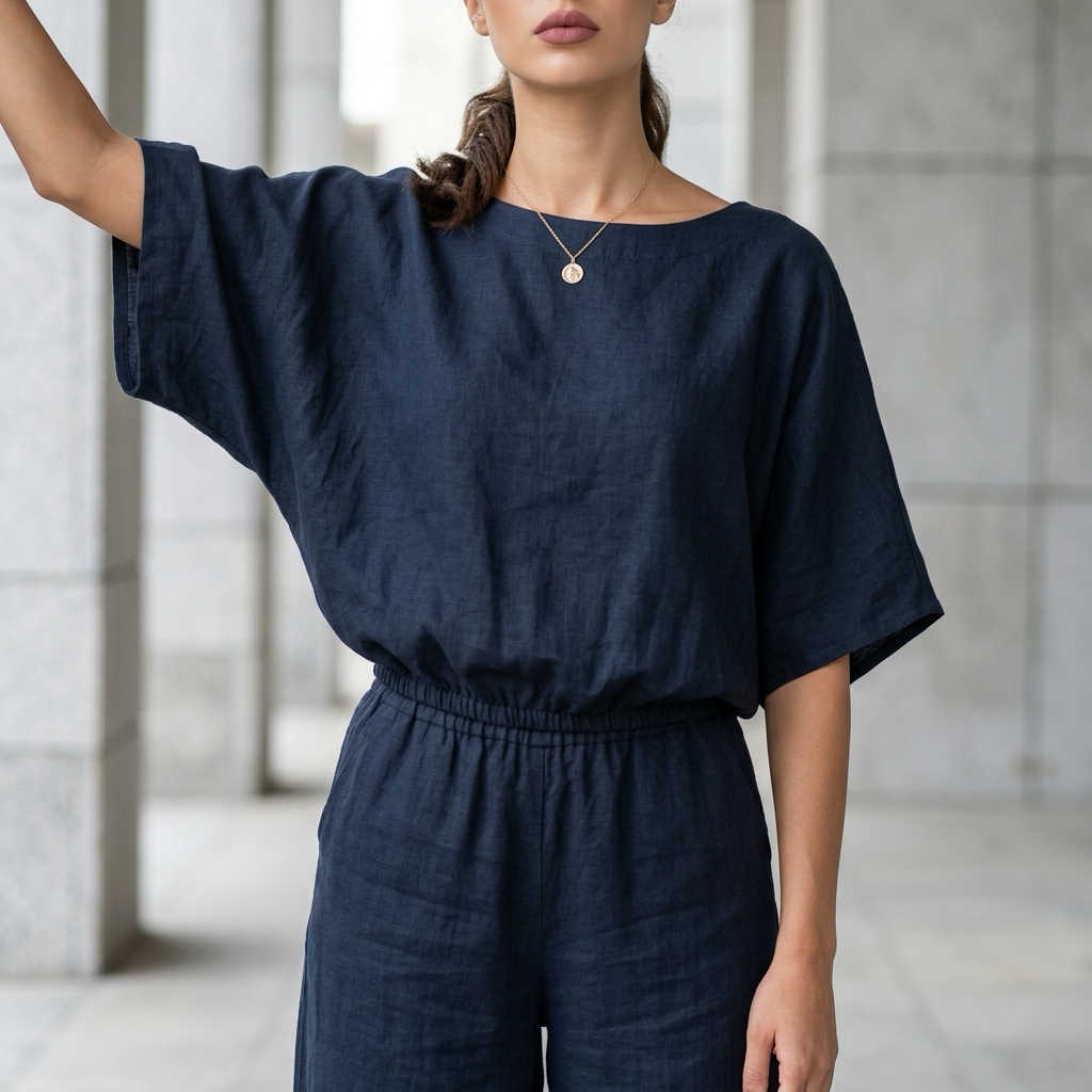 Blusa susan azul marino
