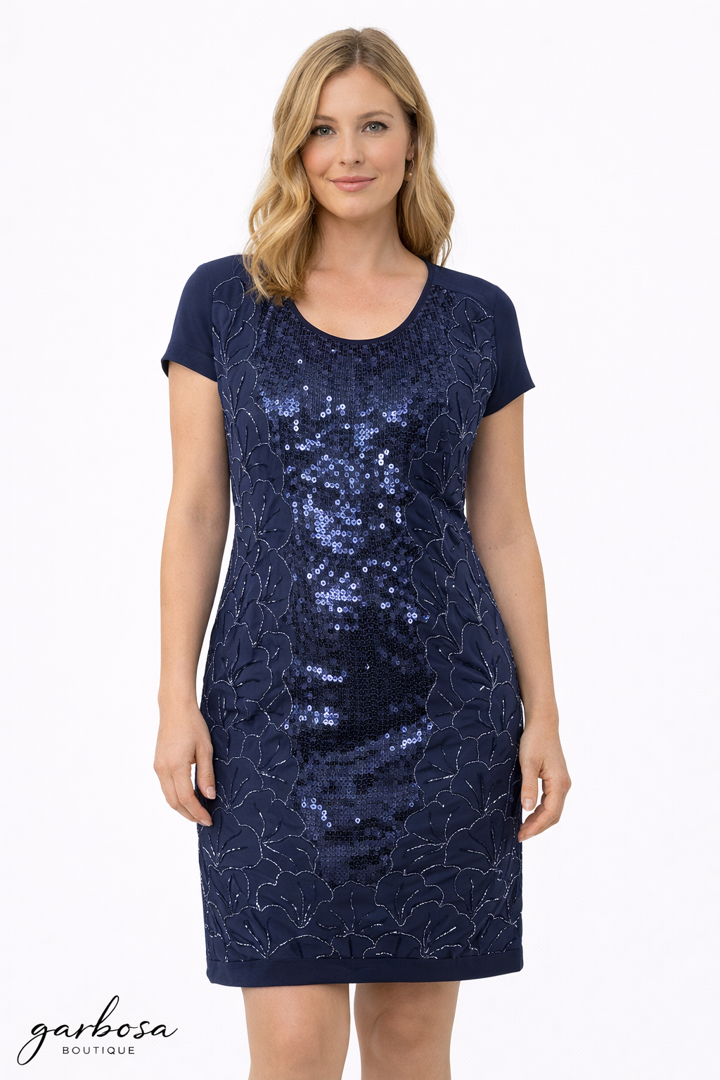 Vestido lentejuelas azul