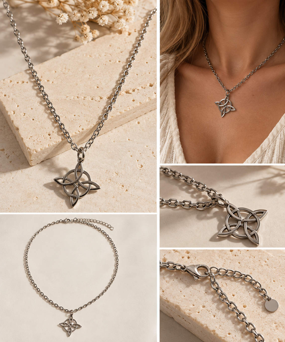 Collar nudo de bruja
