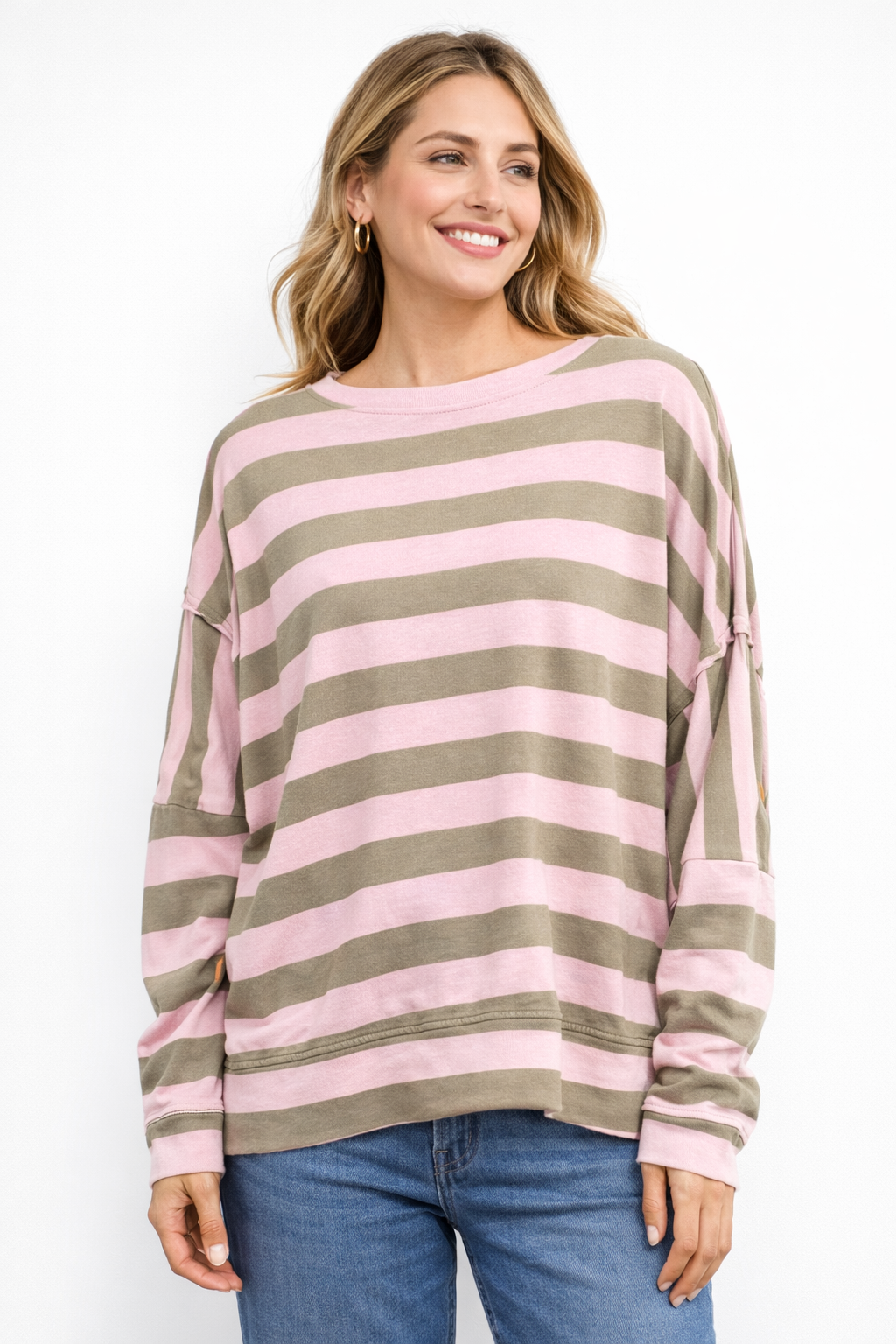 Jersey rayas rosa